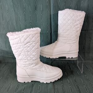 New Fracora Size 7.5 Winter Snow Boots – Fur-Lined / Mid-Calf – White